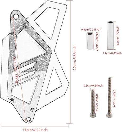Miniatura 2 de evomosa Cubierta protectora de cadena para piñón delantero de motocicleta, protector de motor lateral izquierdo para MT03 MT25 2015-2020 YZF R25 R3