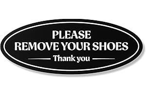 Please Remove Your Shoes Sign | No Shoes Sign for House Front...