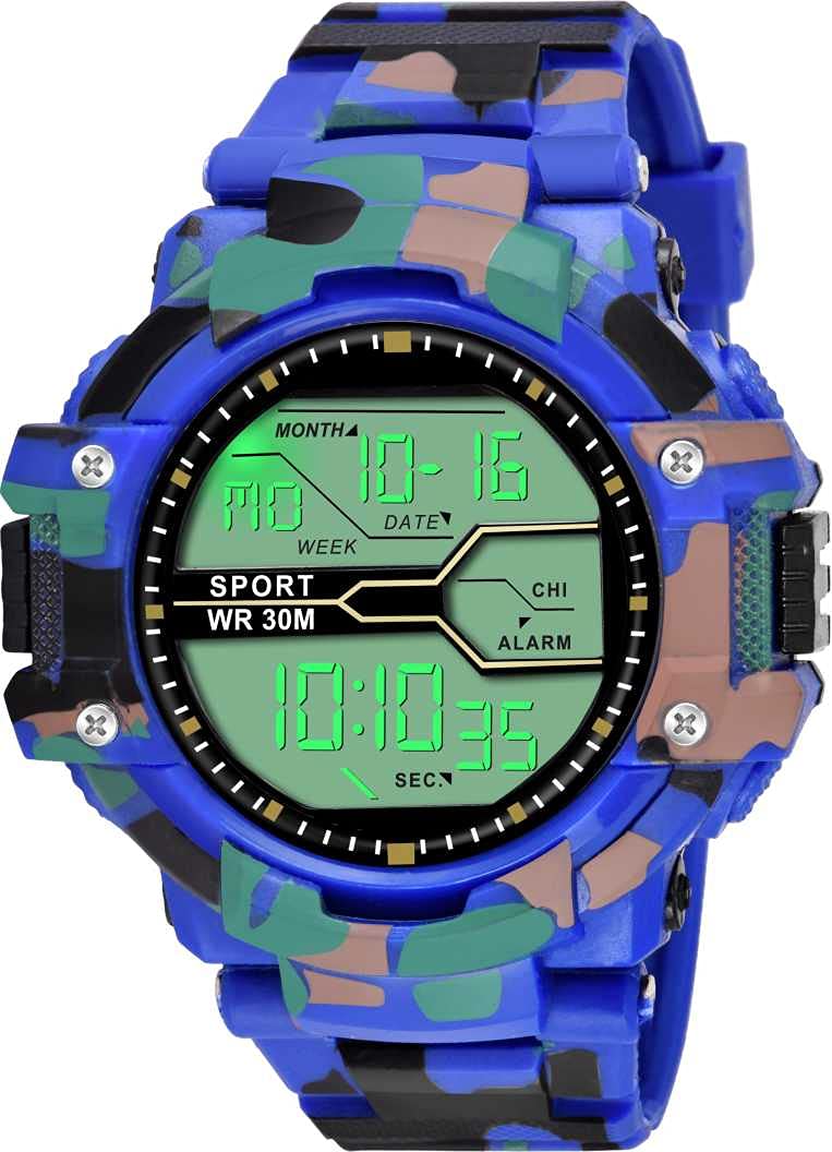 REDUX Digital Watch for Boys (Black Dial, Blue Army Colored Strap) (B09C3QK591) Amazon Price History, Amazon Price Tracker
