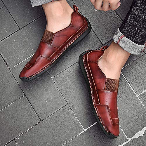 Men's Casual Loafers Driving Shoes Oxfords Comfortable Stitching Sneaker Penny Classic Moccasins Formal Walking Leather4