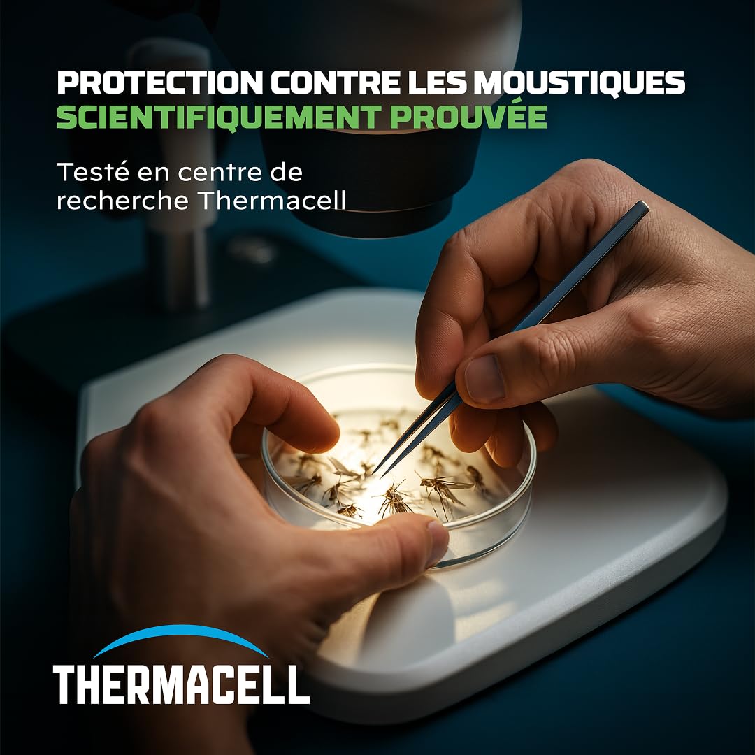 THERMACELL Recharge Anti Moustiques et Moustiques Tigres - 15m² - 48h | Compatible Diffuseurs, Nomades et Lanternes - 4 Cartouches Gaz + 12 Plaquettes - THNATRECHARGE48