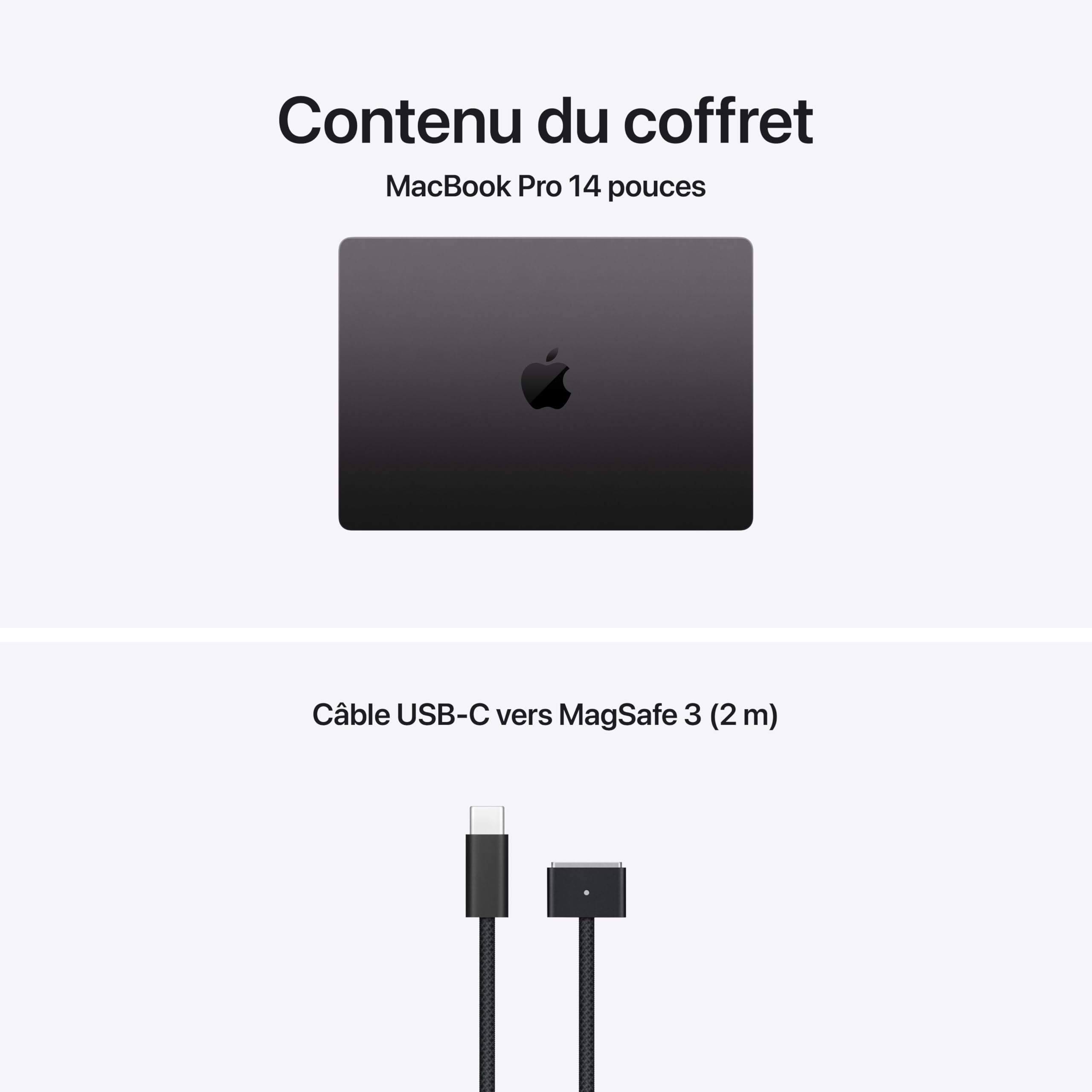 Apple MacBook Pro Portable avec M5, CPU 10 cœurs et GPU 10 cœurs : Conçu pour l’IA, Écran Liquid Retina XDR 14,2 Pouces, Mémoire unifiée 32 Go, SSD 1 to, Wi-FI 7 ; Noir sidéral