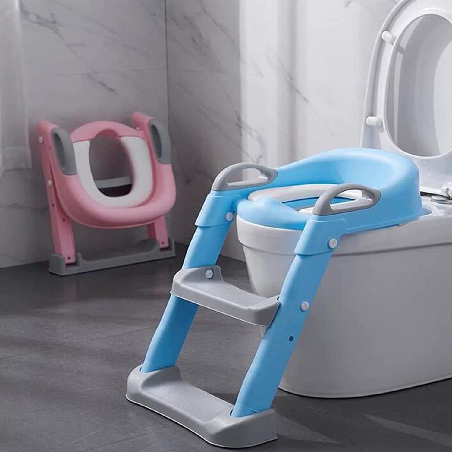 Buy Beauenty Height Adjustable Foldable Toilet Seat, Urinal Back, Potty