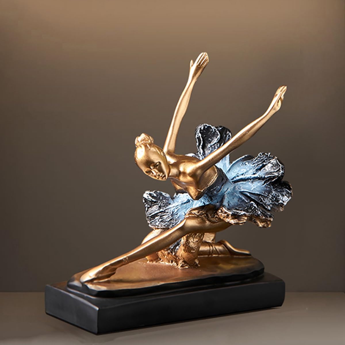 GHKryD statue, Girl Decorative Resin Ballet Sculpture Decor, Living Room, TV Cabinet(C)