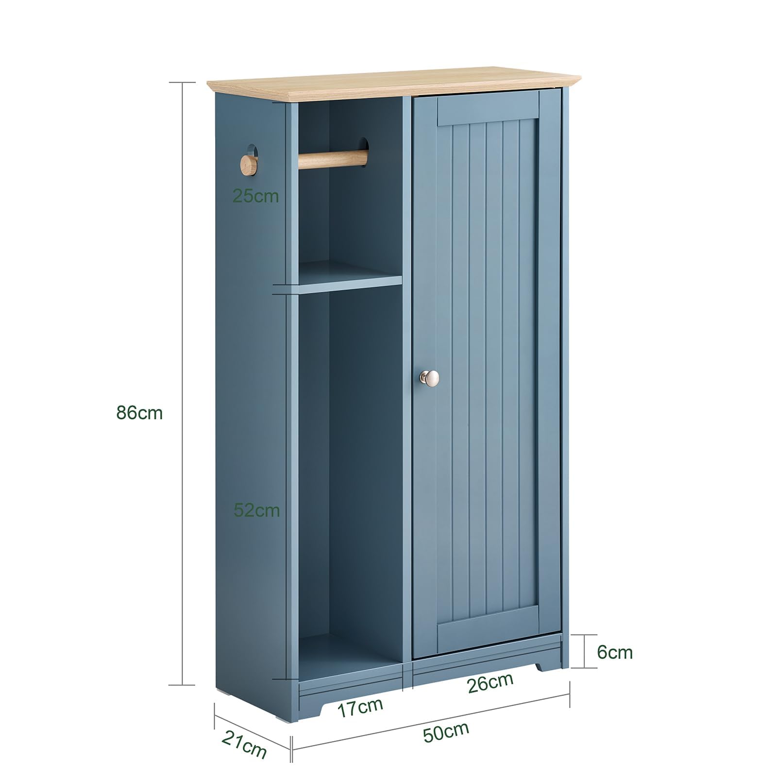 SoBuy Meuble Colonne Salle De Bain Rangement – Étagère Armoire Salle De Bain Haute Avec Portes En Bambou, Meuble WC Ou Toilette Gain De Place, Blanc-Naturel, 33x165x33cm BZR127-W