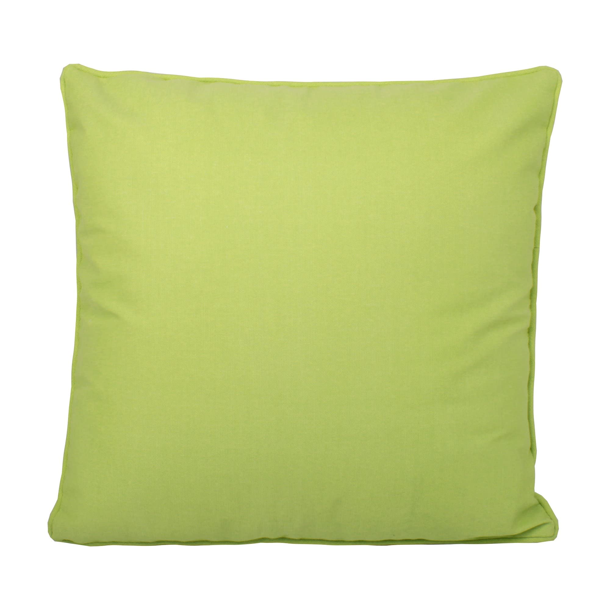 Fusion  Indoor Outdoor Plain Dye Water Resistant Cushion - Lime - 43 x 43cm