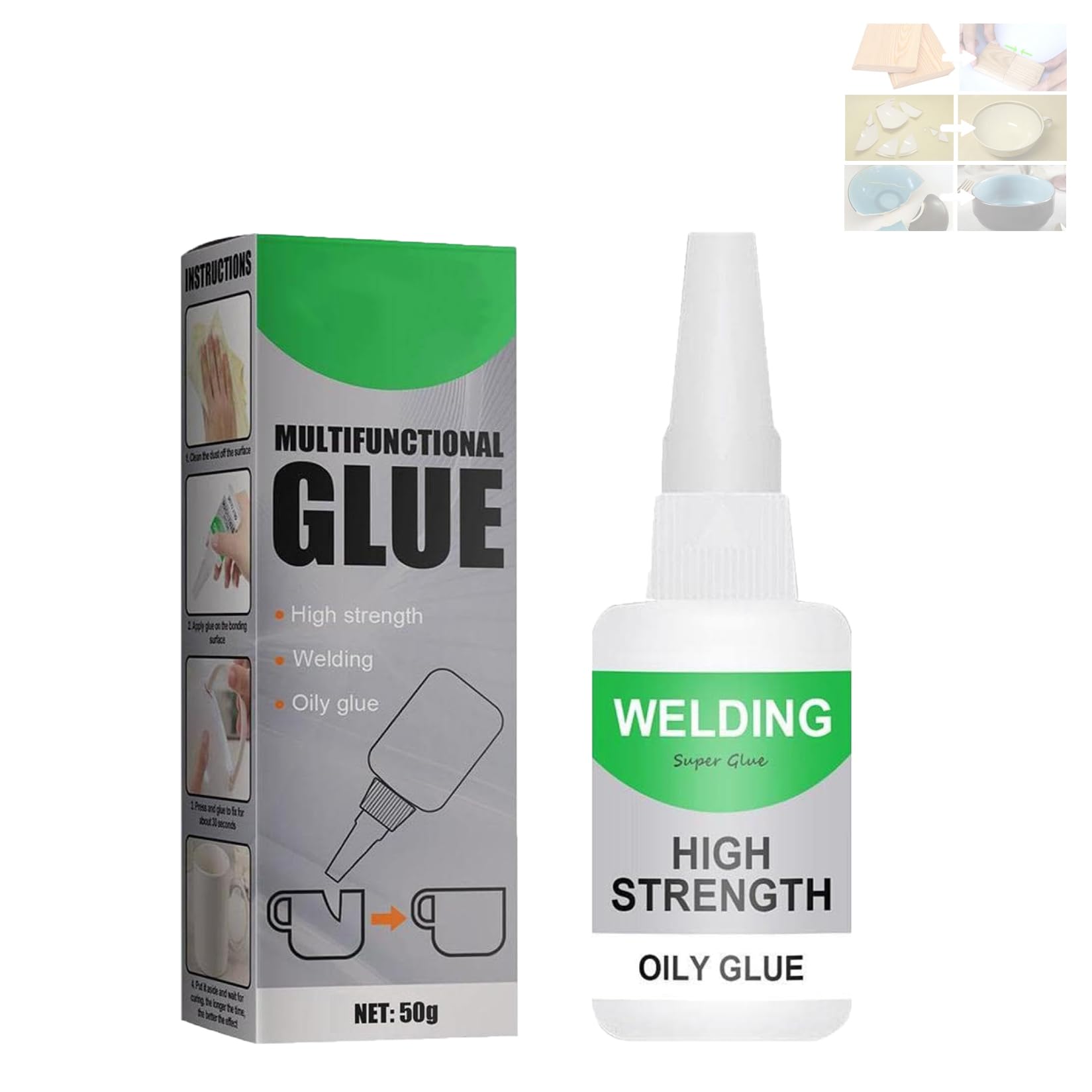 Jue Fish Multifunctional Glue - High-Strength Welding Adhesive, Tree Frog Oily Super Glue, Waterproof Universal Instant Glue (1)