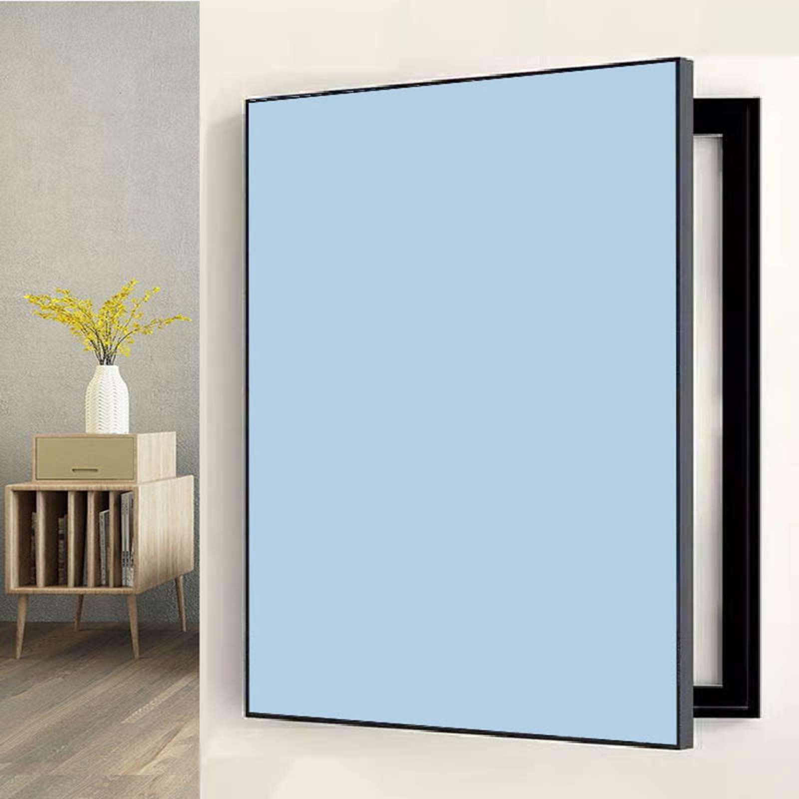 Générique Gładka osłona panelu elektrycznego - dekoracyjna skrzynka na wyłącznik automatyczny i bezpiecznik, składana obudowa licznika (styl K, 60 x 80 cm / 23,6" x 31,5") - dekoracja ścienna do domu