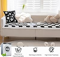 Vista 5 de Funda para Sofá para Perros Lavable, Protector de Funda para Sofá, Fundas para Sofá de 3 Cojines Apto para Mascotas, Suave, Antideslizante