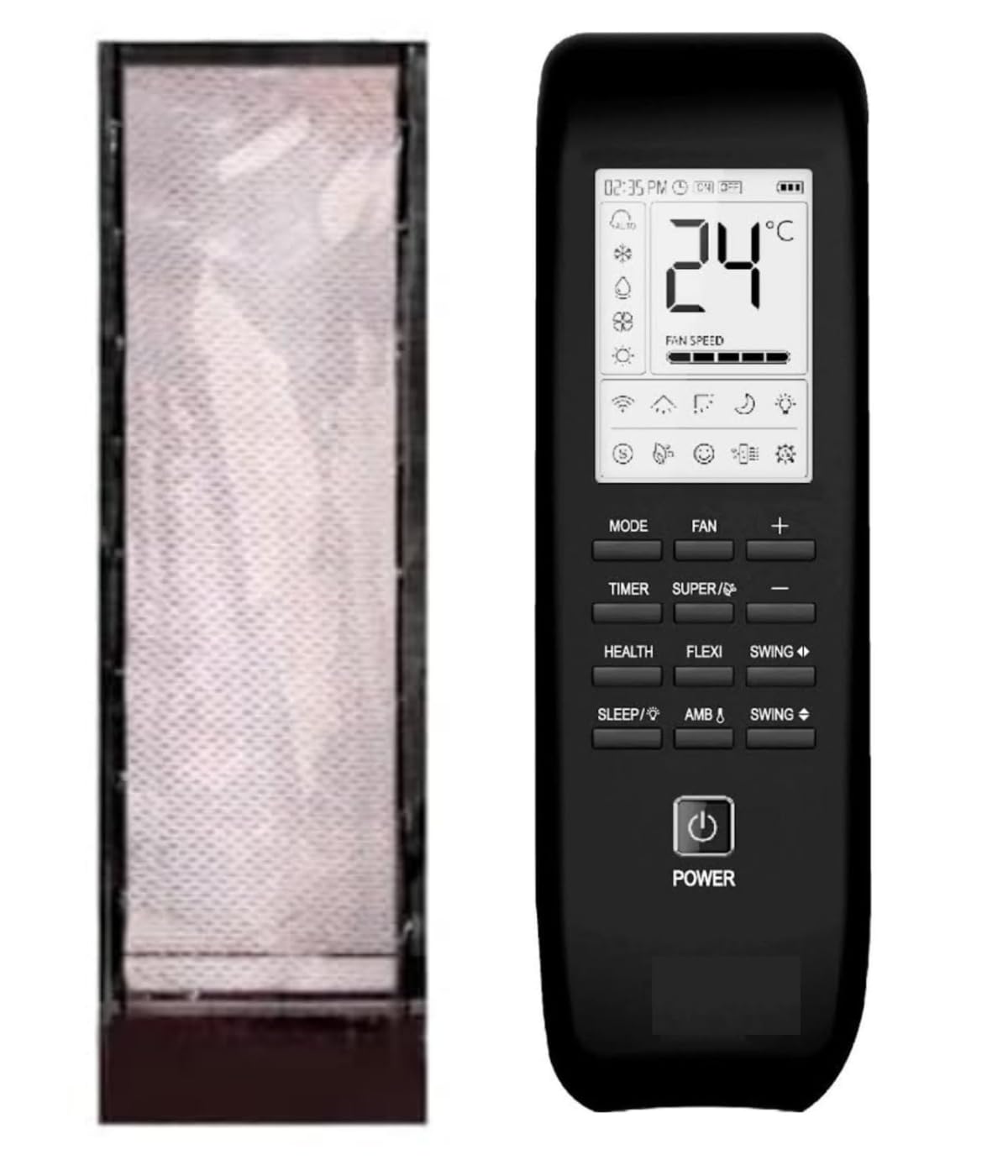 LUNAGARIYA®,Protective Cover for IFB AC Split Inverter Remote, PU Leather Cover Holder (Before Placing Order,Please Check The Product Dimensions)