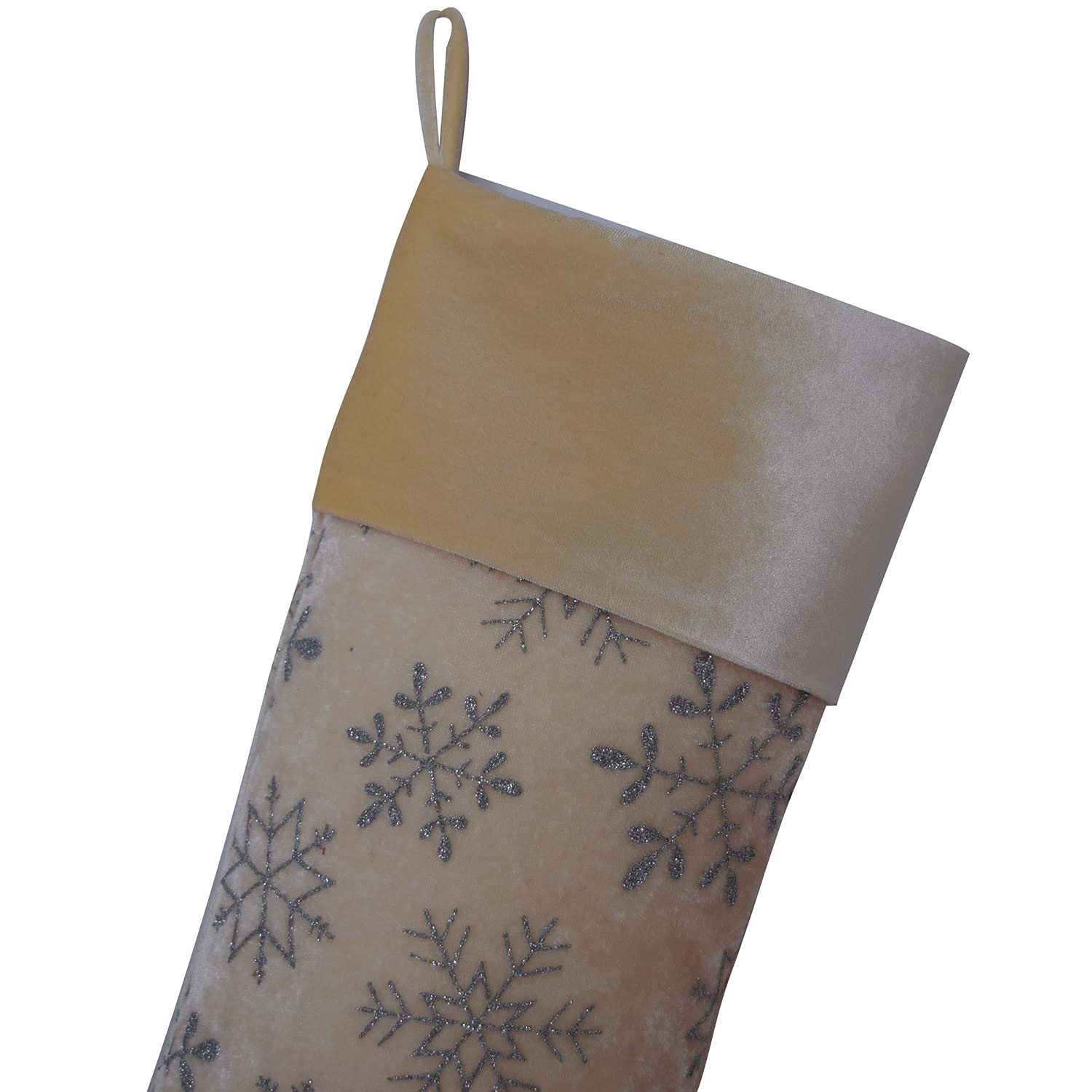 DUO ER 5 stücke Khaki samt gedruckt Silberne Schneeflocke fest Farbe weihnachtssocken weihnachtsstrümpfe Geschenktüte