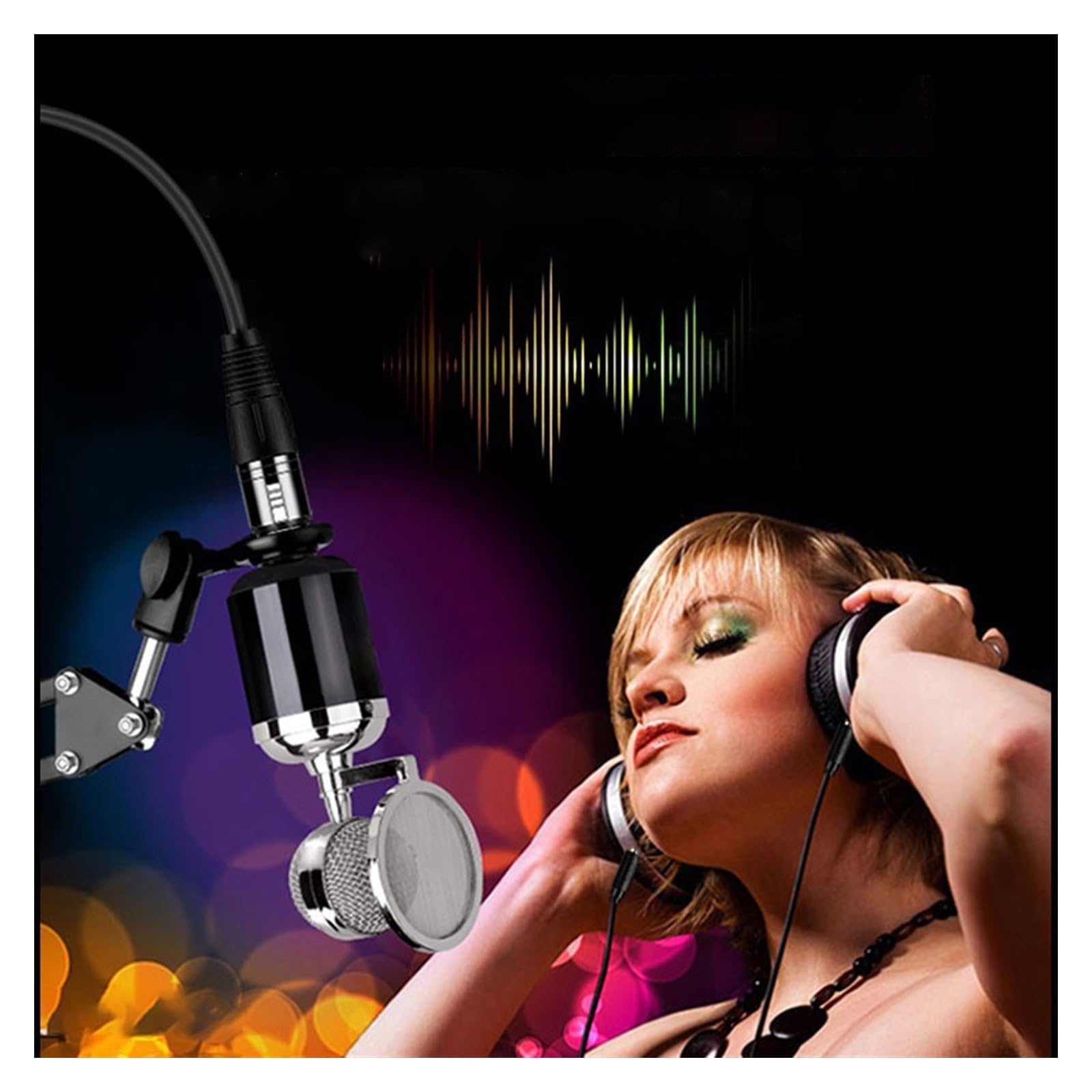 Kabel Audio Do Gitary Czysty miedziany potrójny rdzeń na żeński kabel audio 6,35 na zbalansowany mikrofon gitarowy (Color : 3/4, Size : 1m)