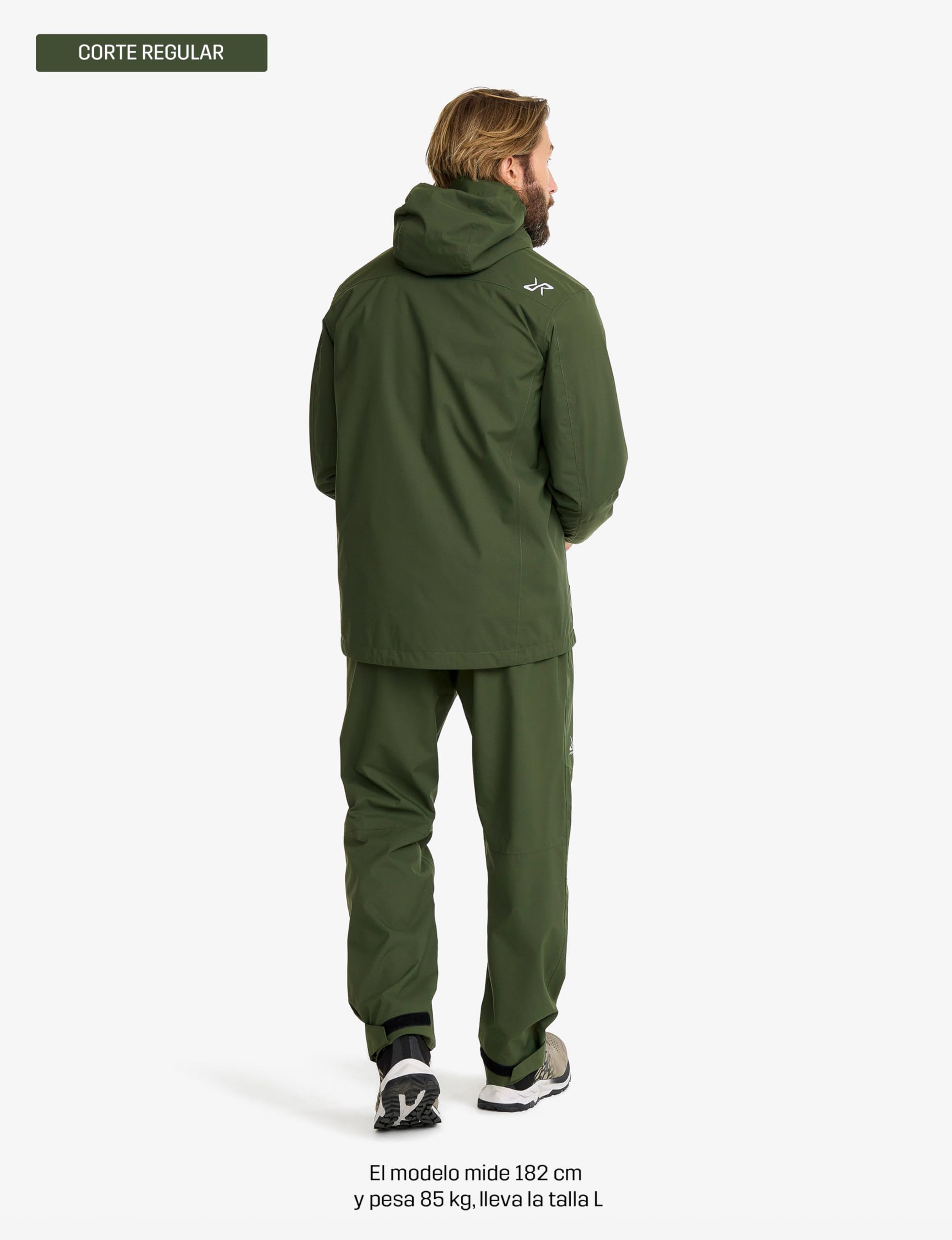 RevolutionRace Vector 2L Jacket para Hombre, Chaqueta Impermeable y Cortaviento para Senderismo