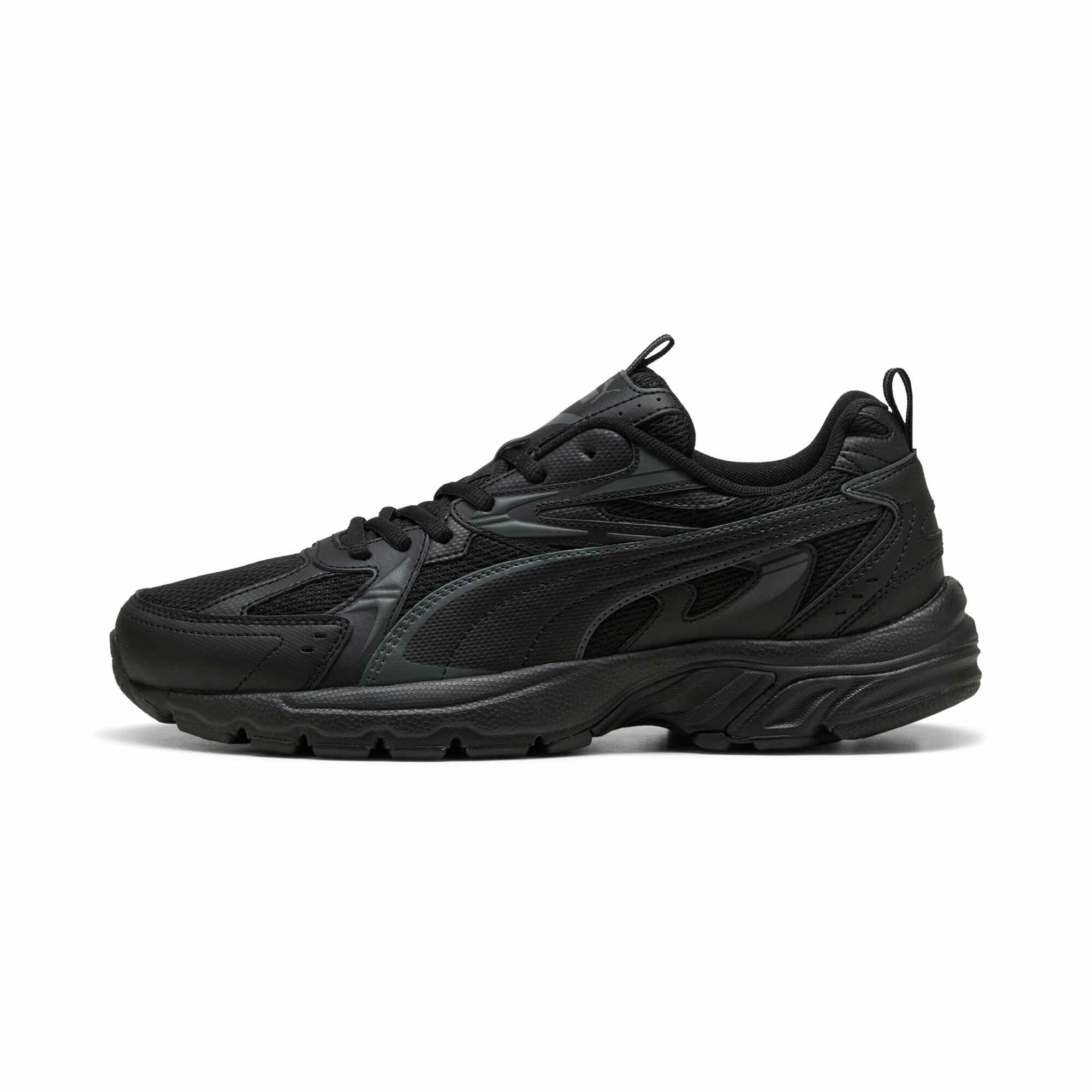 PUMA Unisex MILENIO TECH Sneaker, Black-Shadow Gray, 9 UK