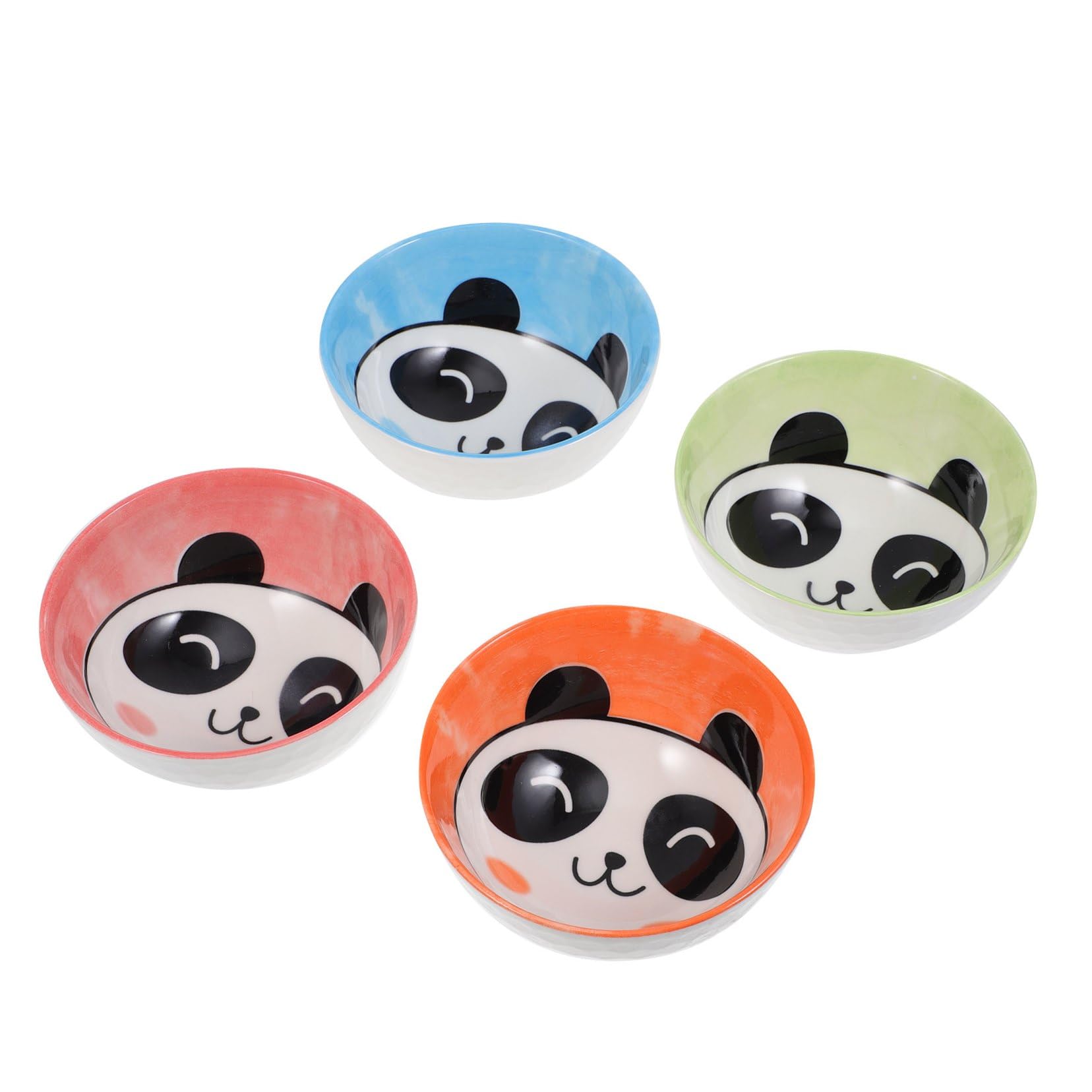 ULTECHNOVO Bols à Riz Couleur Aléatoire Lot de 4 en Céramique Élégants et Pratiques Bol de Service Créatif et Fonctionnel Maison Fêtes