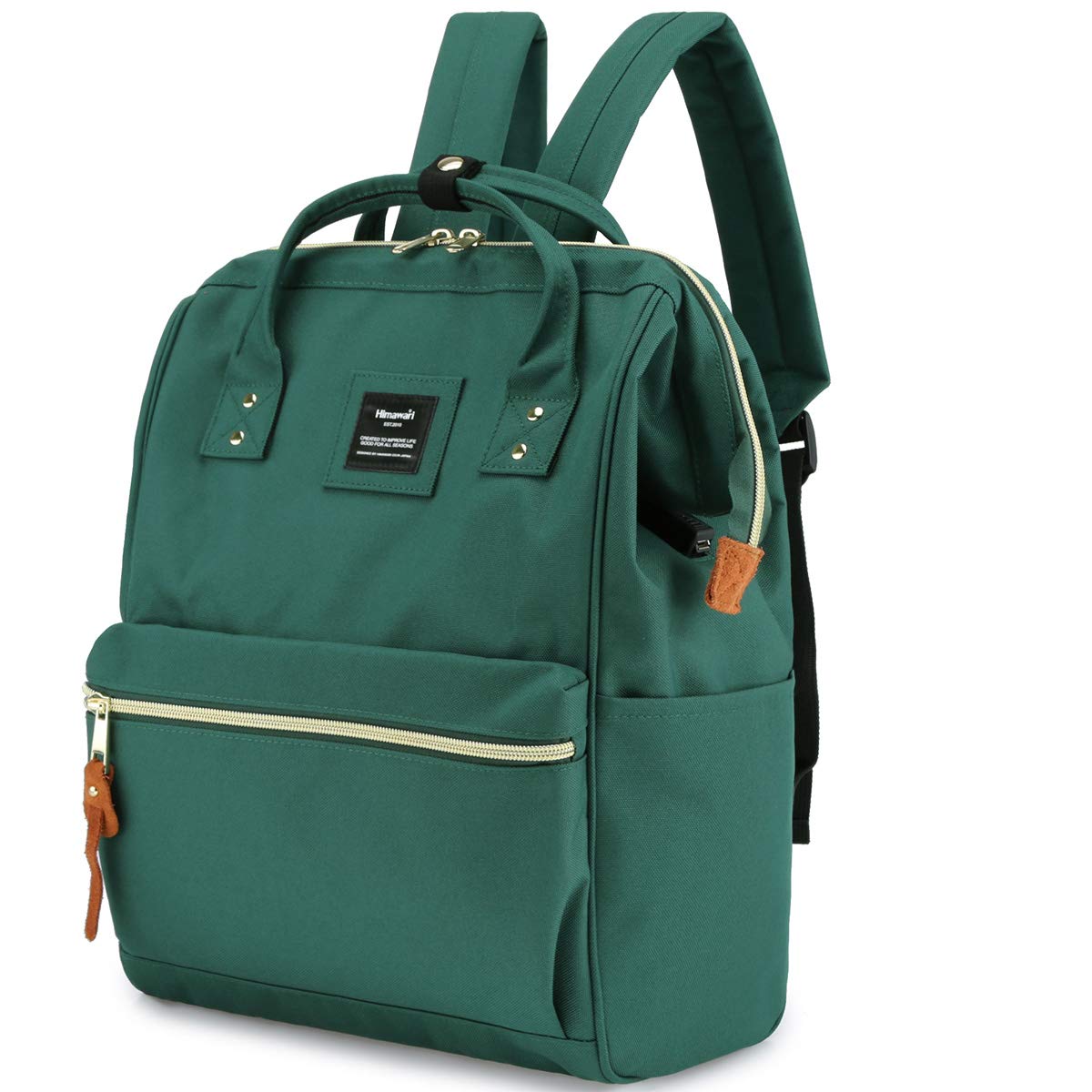 Himawari Sac à dos imperméable pour ordinateur portable de 15,6" - Pour homme et femme