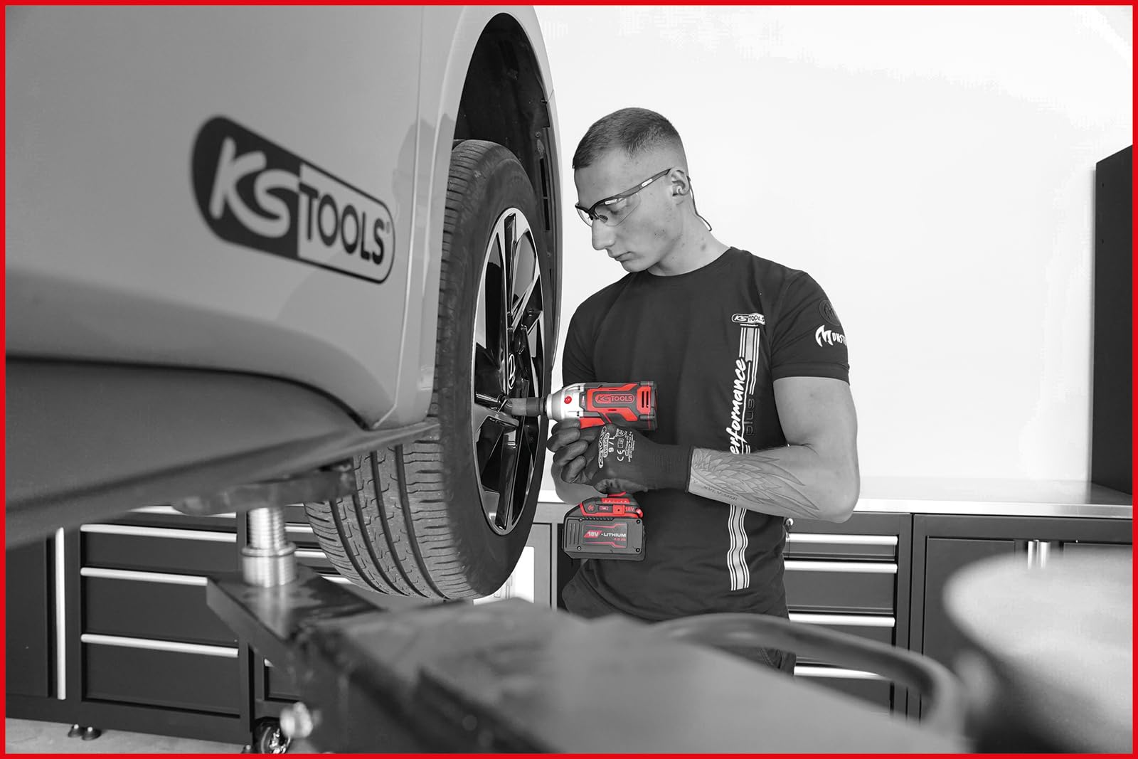 KS TOOLS eMONSTER Kit de visseuses à choc sans fil 1/2" Brushless - 9