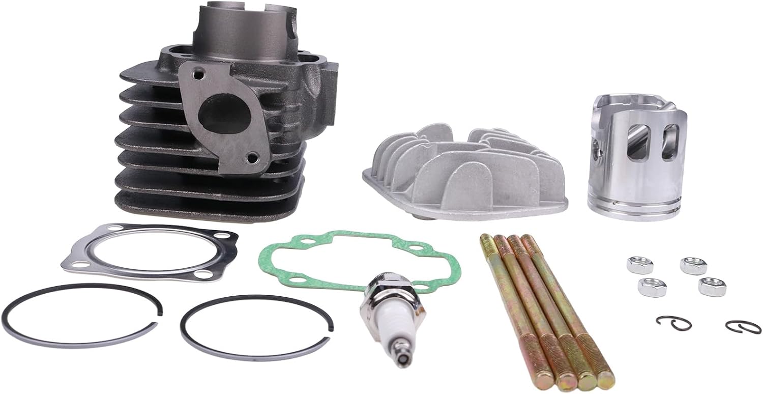 52mm Cylinder Rebuild Engine Top End Kit Compatible for Polaris Sportsman Predator Scrambler 90