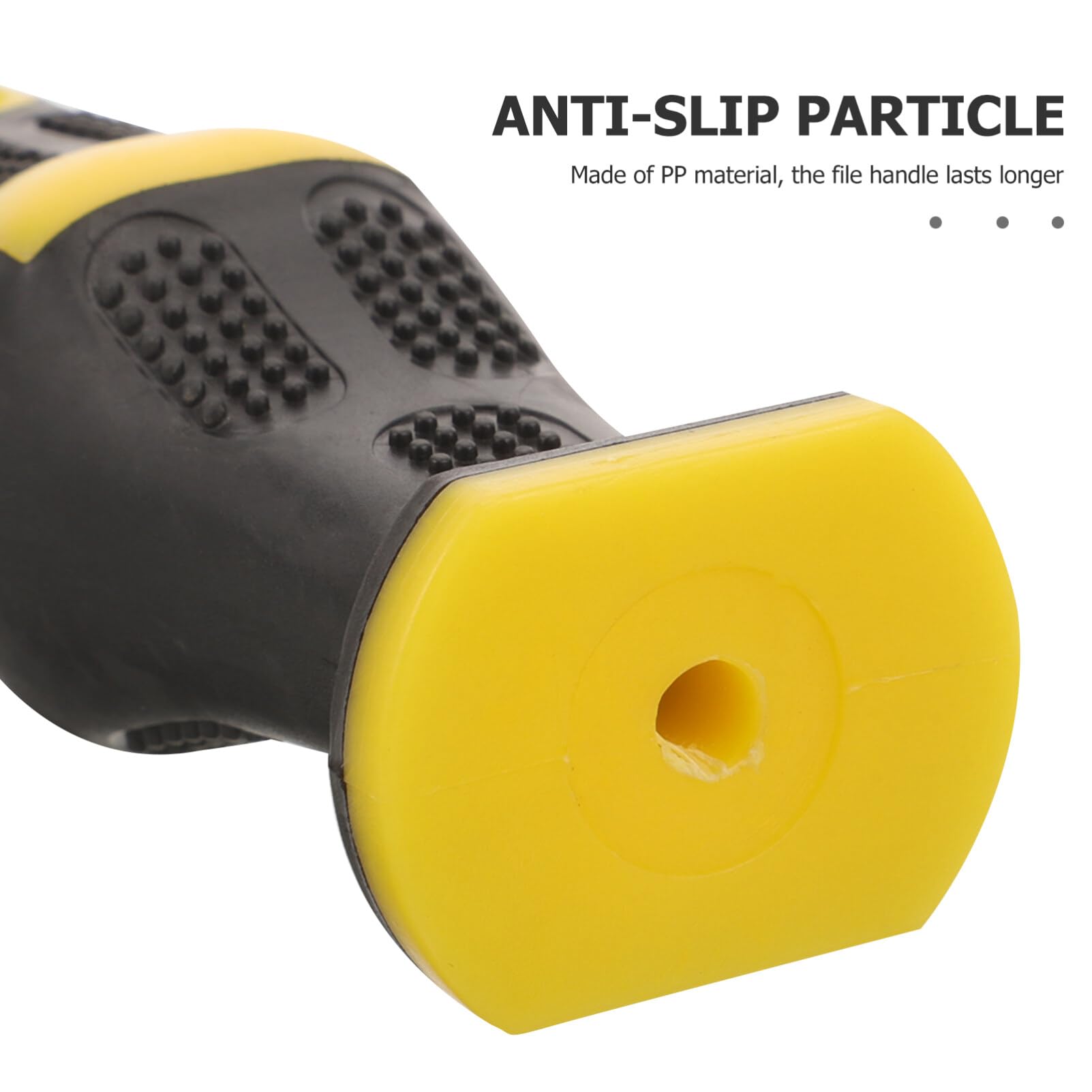 Angoily Poignées de Lime en Tpr et Pp Ergonomiques Antidérapantes Lot de 5 Design Simple et Confortable pour Remplacement et Usage Facile sur Outils de Lime