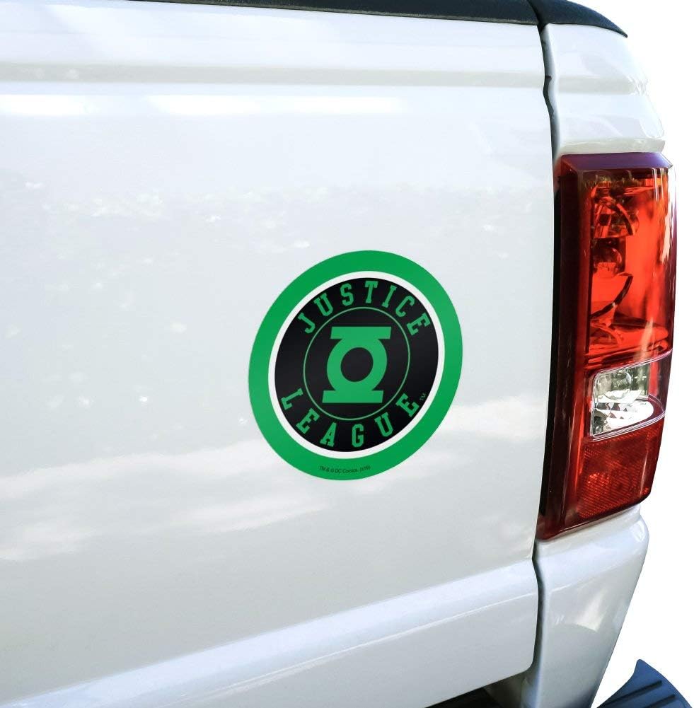 Justice League Green Lantern Athletic Logo Automotive Car Window Locker Circle Bumper Sticker - Image 4