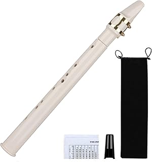 RynoPulse Mini SaxofóN PortáTil, SaxofóN De Bolsillo Negro para Principiantes, Instrumento De Viento Madera De Viaje, Accesorios Musicales