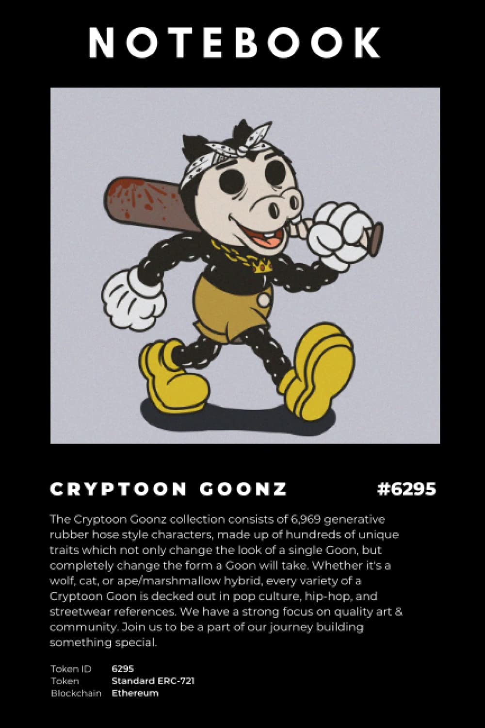 Independently published Notebook: Cryptoon Goonz NFT inspired notebook-  Perfect for crypto and block chain enthusiasts: Buy Online at Best Price in  UAE - Amazon.ae