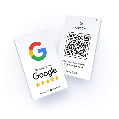 Google Review Card by TrustHero - Tap or Scan for