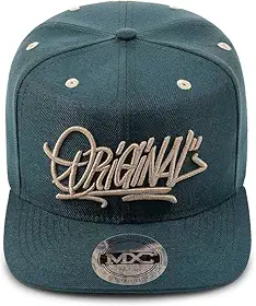 Boné Aba Reta Snapback Masculino Unissex, Bordado Alto Relevo, Poliéster, Ajustável, Modelos Diferentes (Verde)