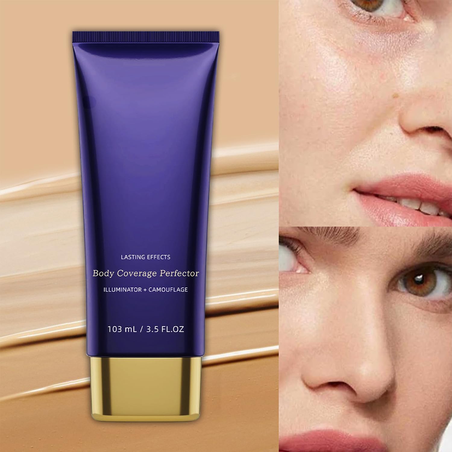 Nudaskin Body Coverage Concealer | Heroka,Wasser- Und Schweißfester Körper-Concealer Mit Leichter Textur (#5)
