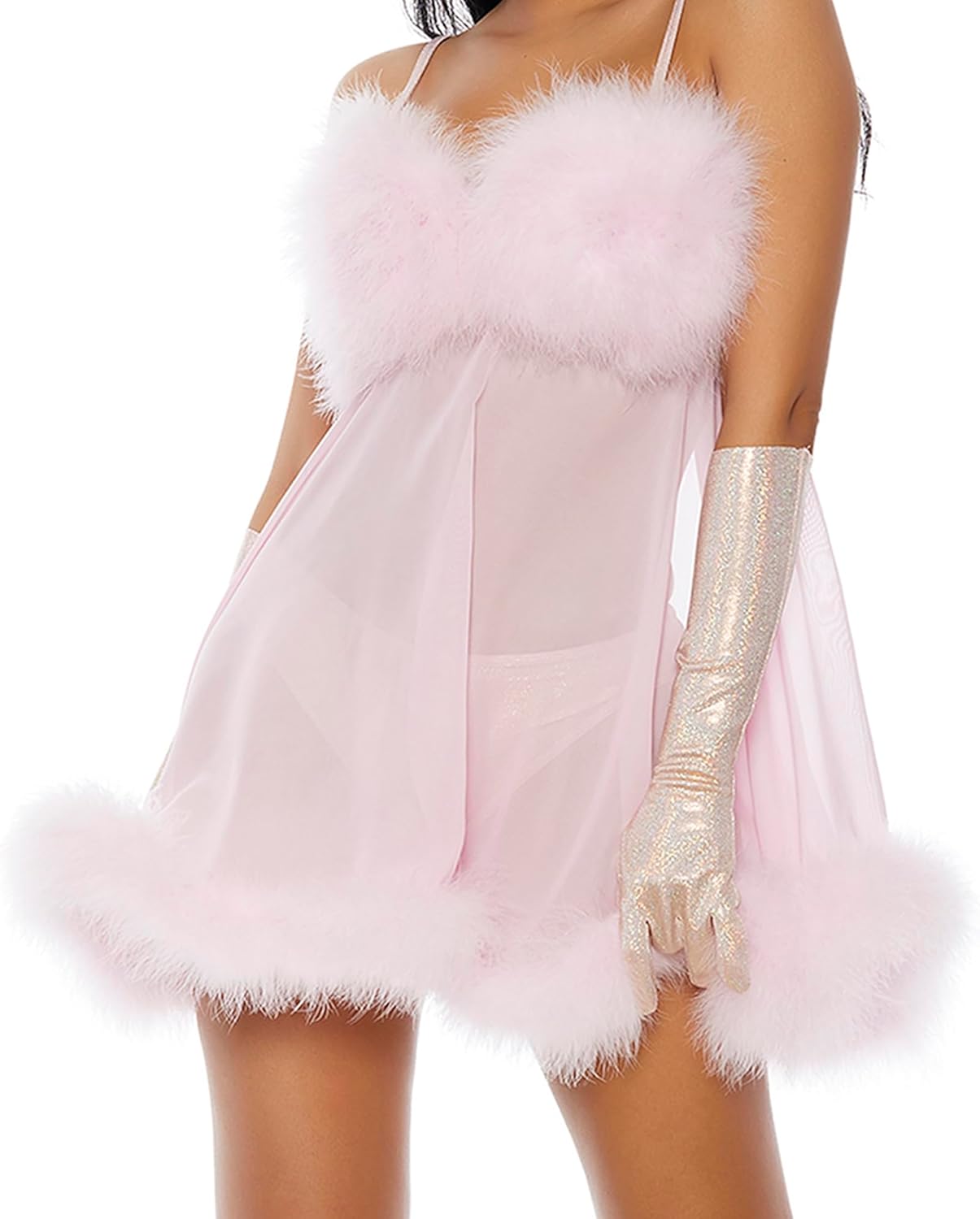 Forplay Women's Femme for Real Sexy Movie Character Costume Adult Costume, Baby Pink