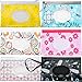 wet wipes case Fiyuer 6 Pcs riutilizzabili custodia per salviette umidificate per Bambino all'Aperto dispenser Salviette Umidificate Box Contenitore Riutilizzabile