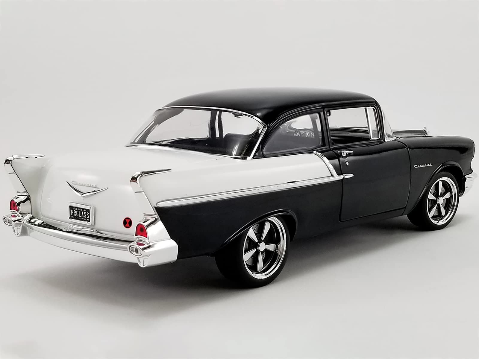 Amazon.com: 1957 Chevy 150 Restomod Hourglass Black and White