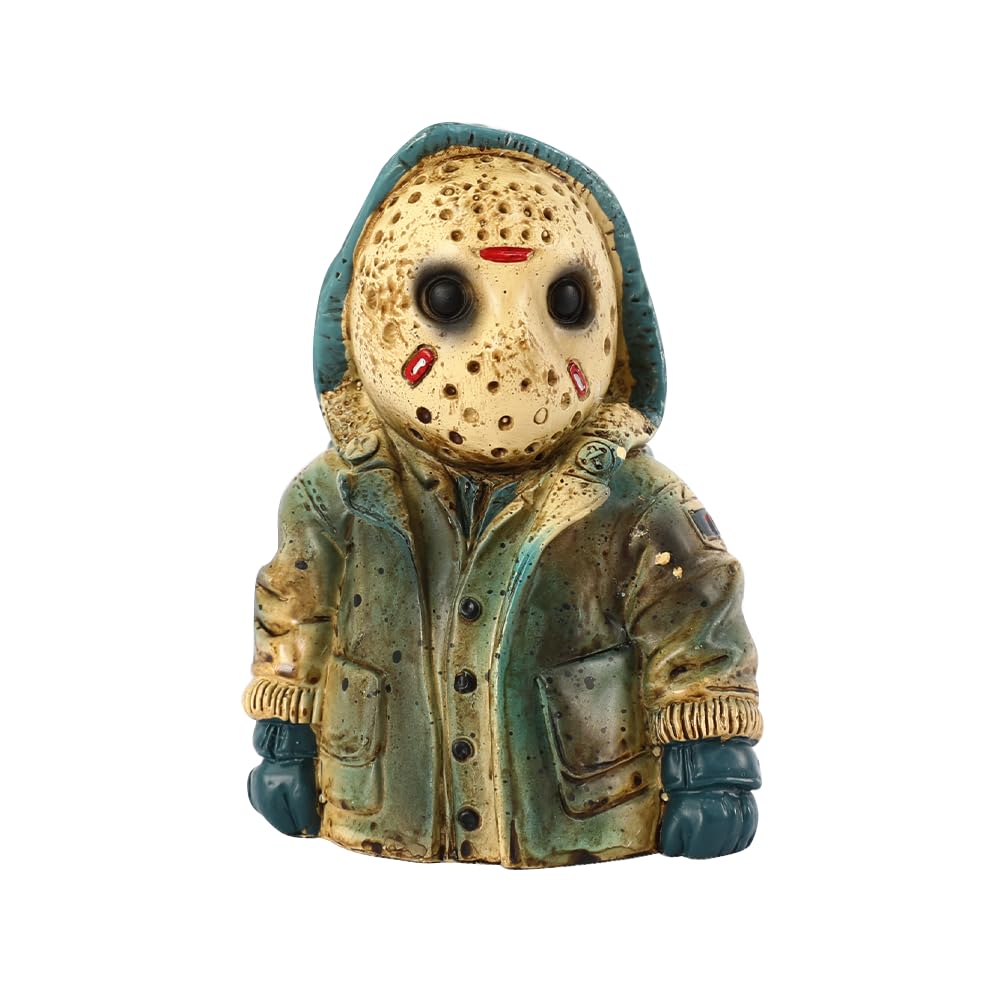 brableewear Horror Movie Gnomes Halloween Zombie Statues Decor Horror Killer Set Horror Action Figures Clown Pinhead Halloween Decor