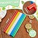 800 Pcs Straws Jumbo Smoothie Straw Plastic Straws Individually Wrapped Bubble Tea Straws Extra Large Disposable Drinking Straws for Milkshake Bubble Tea Cocktail Drinks, 0.43