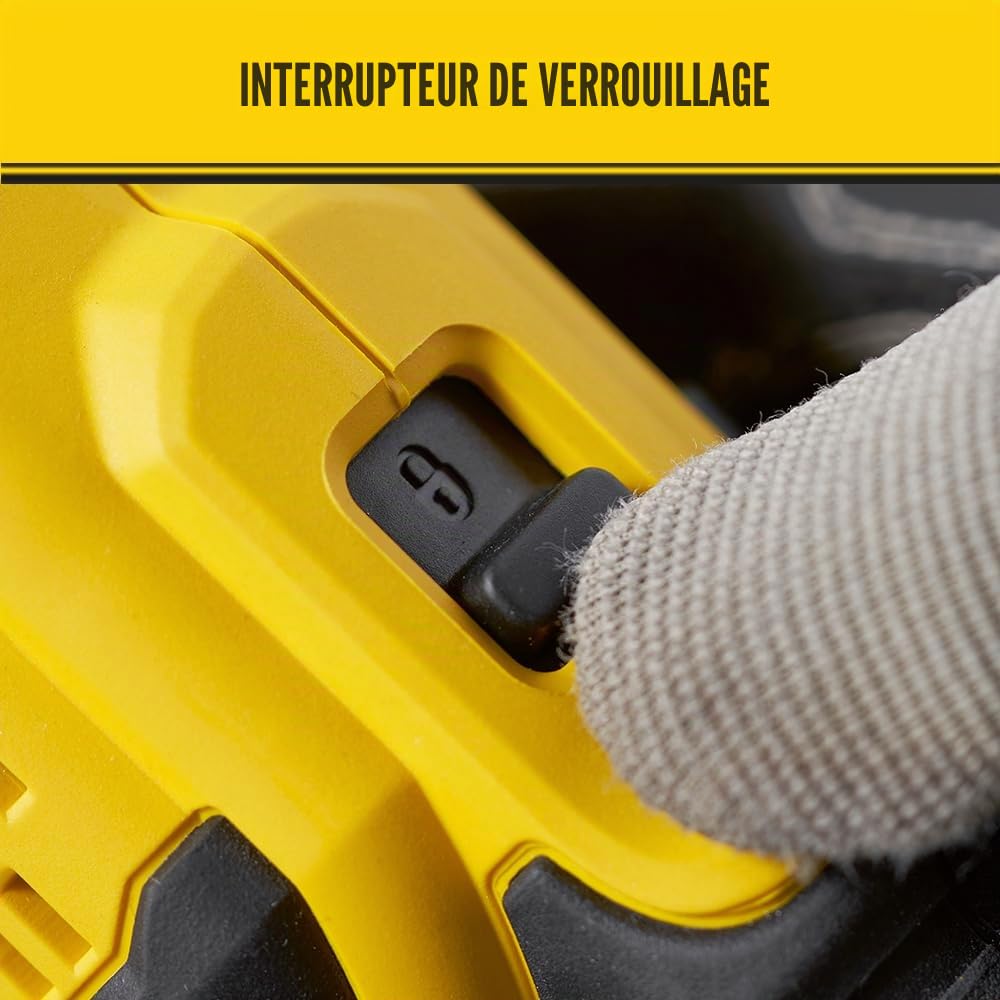 Stanley Meuleuse sans fil d'angle, 18V, Gamme FATMAX V20, 125mm, Vitesse 8500 trs/mn, Sans Batterie Ni Chargeur, SFMCG400B-XJ Noir; Jaune