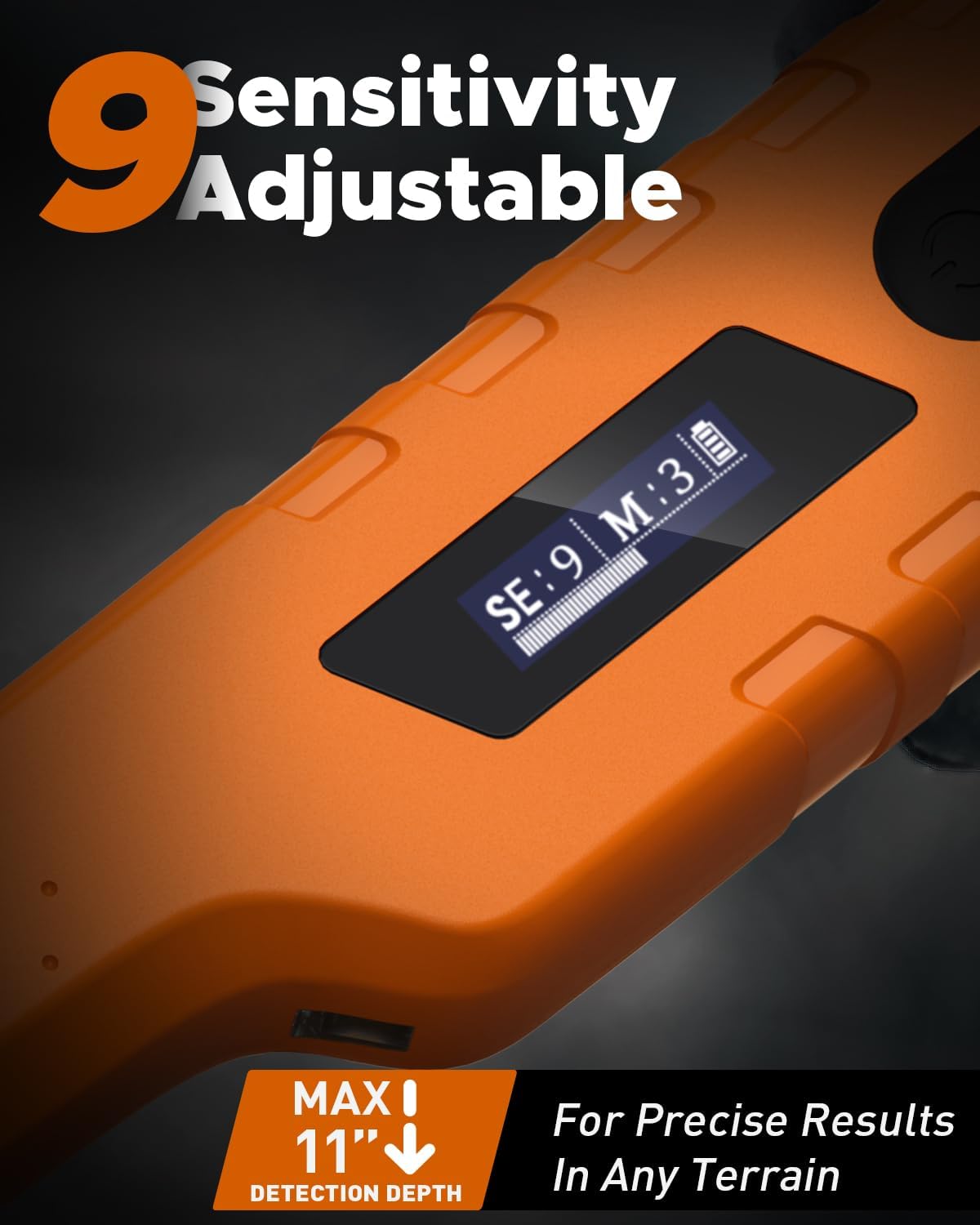 1073 Metal Detector for Adults with HS-1 Metal Detector Pinpointer