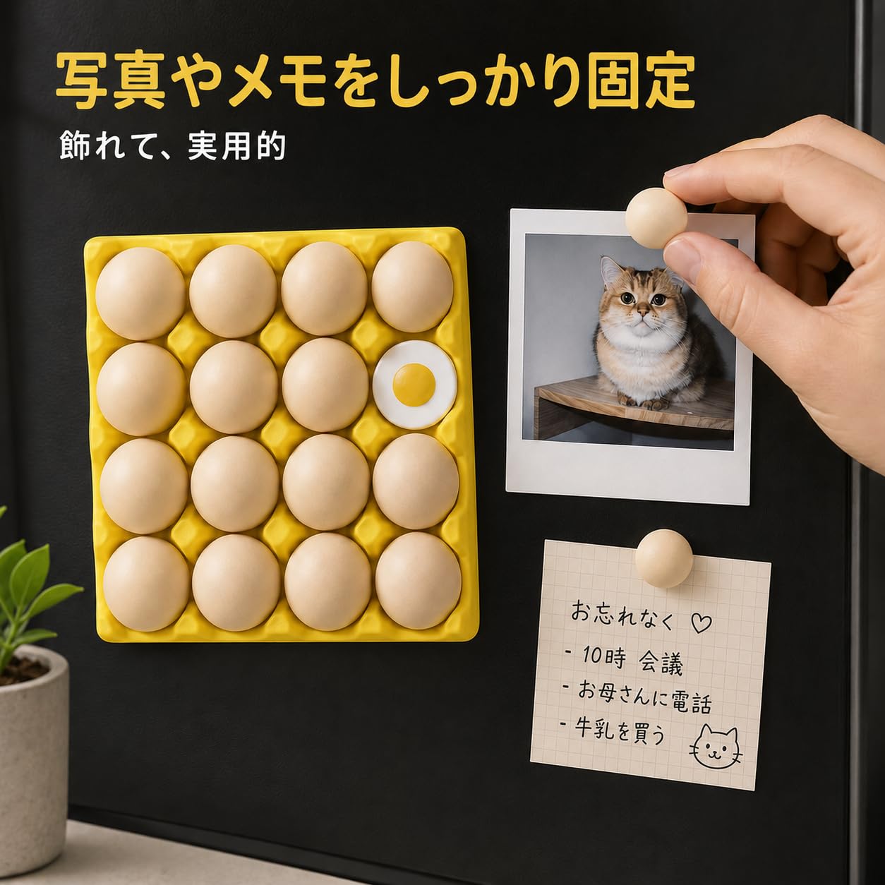 ナショナル冷蔵庫　黄色のおもちゃ入りプラスチック卵 10個セット Amazon.co.jp: 3D たまごパック型 冷蔵庫用マグネット 卵型 イエロー