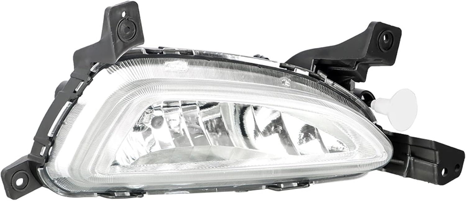 munirater 2-Pack Bumper Fog Lights Driving Lamps w/Trim & Cover Assembly Driver & Passenger Side Replacement for 2016-2018 Hyun-dai Tucson