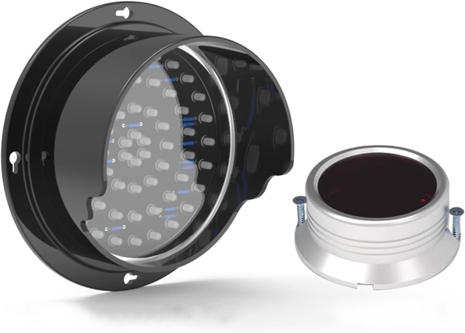 交通信号灯、ストップライト、信号機 本物、赤/緑信号灯、自動感知用レーザーセンサー付き、屋内と屋外に取り付け可能 (30cm)(30