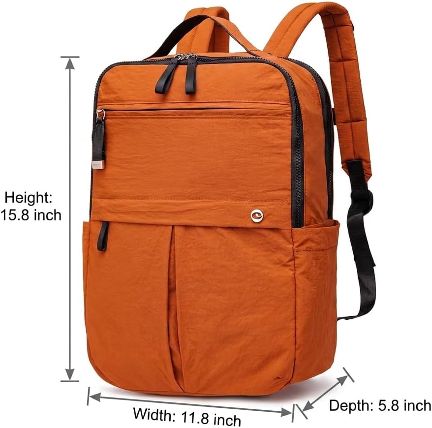 Travel Laptop Backpack for Women, Waterproof Lightweight Daypack with Multiple Pockets, Large Capacity Casual Work Backpack for Daily Use