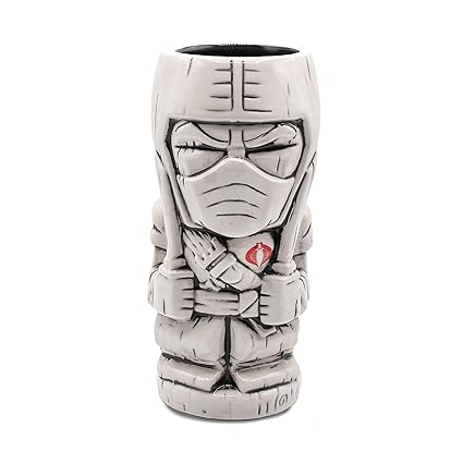 Geeki Tikis G.I. Joe Storm Shadow Ceramic Mug | Official Collectible Tiki Cups | Tumbler Cocktail Glasses, Tropical Drinkware For Home Barware Set | Holds 16 Ounces