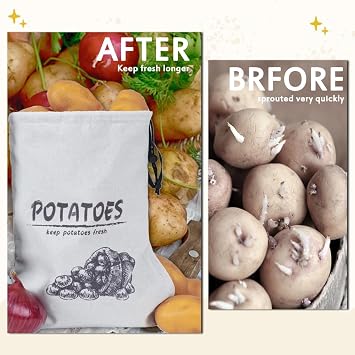 Potato Onion Storage Bag, Potato and Onion Storage Bag for Pantry