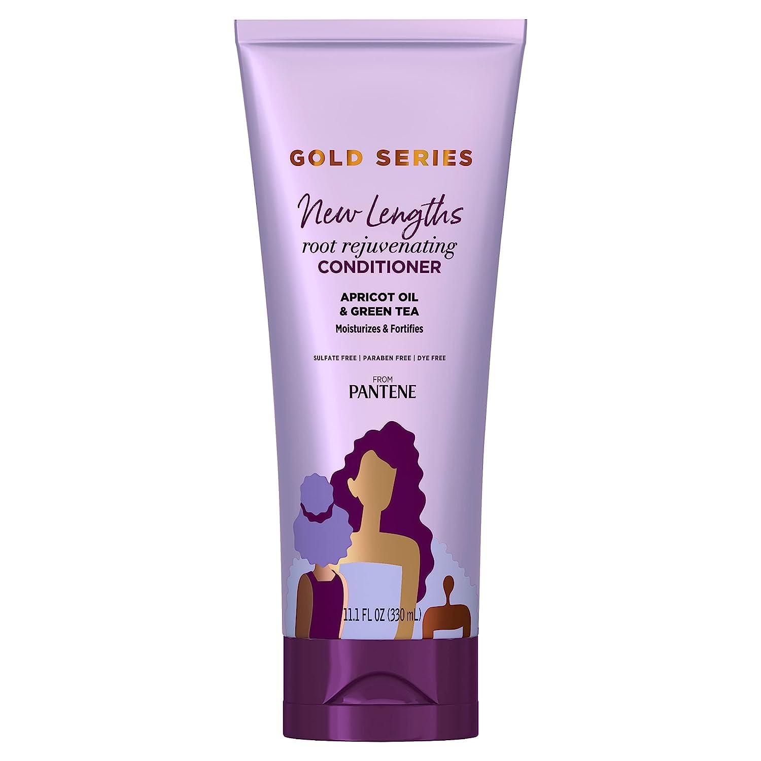 Pantene Gold Series Root Rejuvenating Conditioner with Apricot Oil & Green Tea, Moisturizes & Fortifies, for Natural, Textured, Curly, Coily Hair, Sulfate Free, 11.1 Fl Oz Pantene Gold Series Root Rejuvenating Conditioner with Apricot Oil & Green Tea, Moisturizes & Fortifies, for Natural, Textured, Curly, Coily Hair, Sulfate Free, 11.1 Fl Oz
