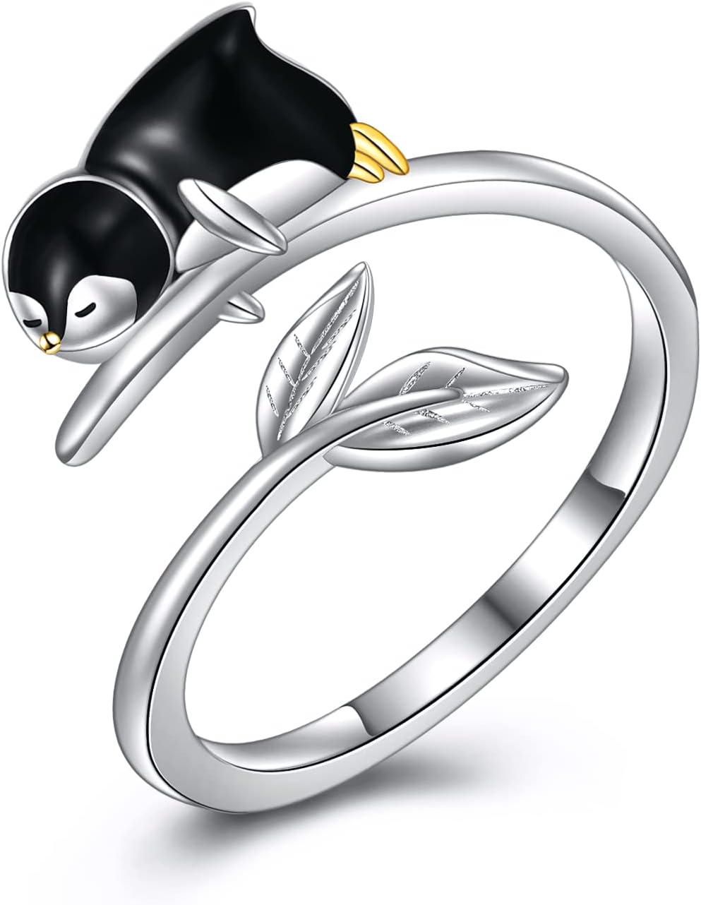 Animal Rings 925 Sterling Silver Adjustable Cute Animal Ring Jewelry Anniversary Promise Romantic Gifts for Her Teen Girl