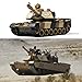 Haktoys 2-Pack RC Battle Tank Set – 1:24 Scale Remote Control Military Fighting Tanks with Lights, Realistic Sounds & Life Indicators | Radio Control Army Toy for Kids & Adults