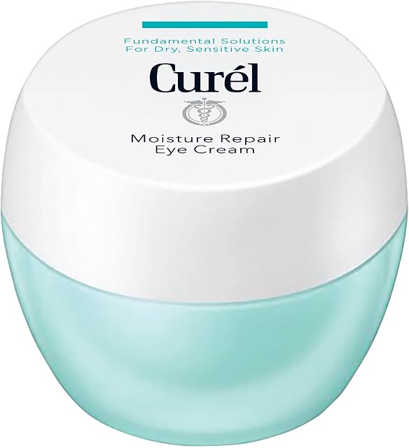 Curel Moisture Repair Eye Cream for Dry, Sensitive Skin, 25g White