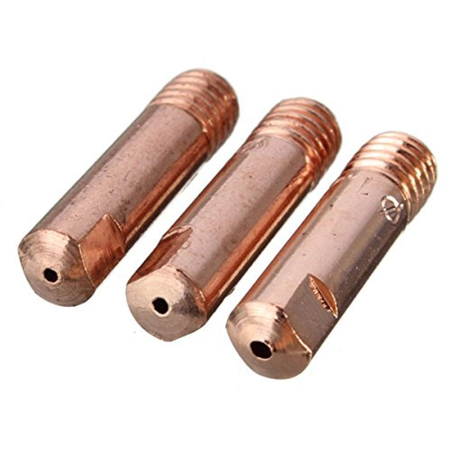 Masunn Rose Gold 10 Pcs Mb-15Ak M6 Mig/Mag Welding Torch Contact Tip Gas Nozzle 0.8/1.0/1.2Mm -1.2Mm