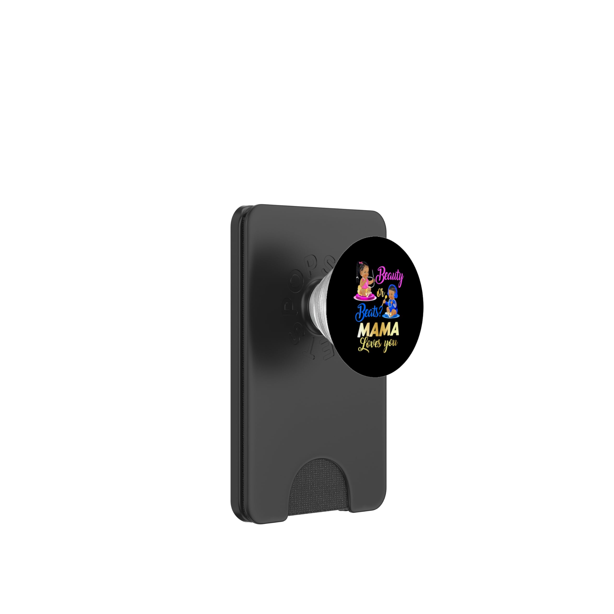 Cute Beauty Or Beat Mama Loves You - Fiesta de revelación de género PopSockets PopWallet para MagSafe