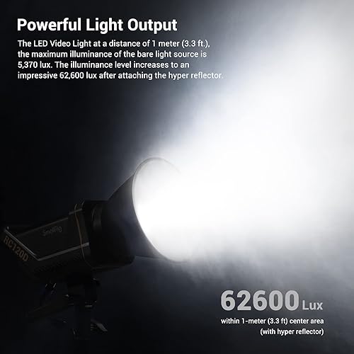 Miniatura 2 de SmallRig Luz de video LED COB RC 120D 120W, 5600K,