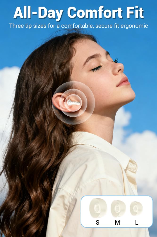 Auriculares inalámbricos, Bluetooth 5.4, cancelación activa de ruido ANC con funda inteligente para pantalla táctil, tiempo de reproducción de 60 horas para deportes y trabajo, sonido estéreo de